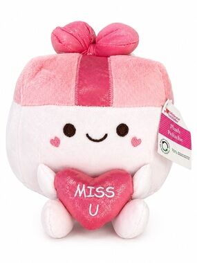 🧸 2/$45 🎁 WAY TO CELEBRATE NWT Friendship Miss U Gift Plush Pink Squishy Present